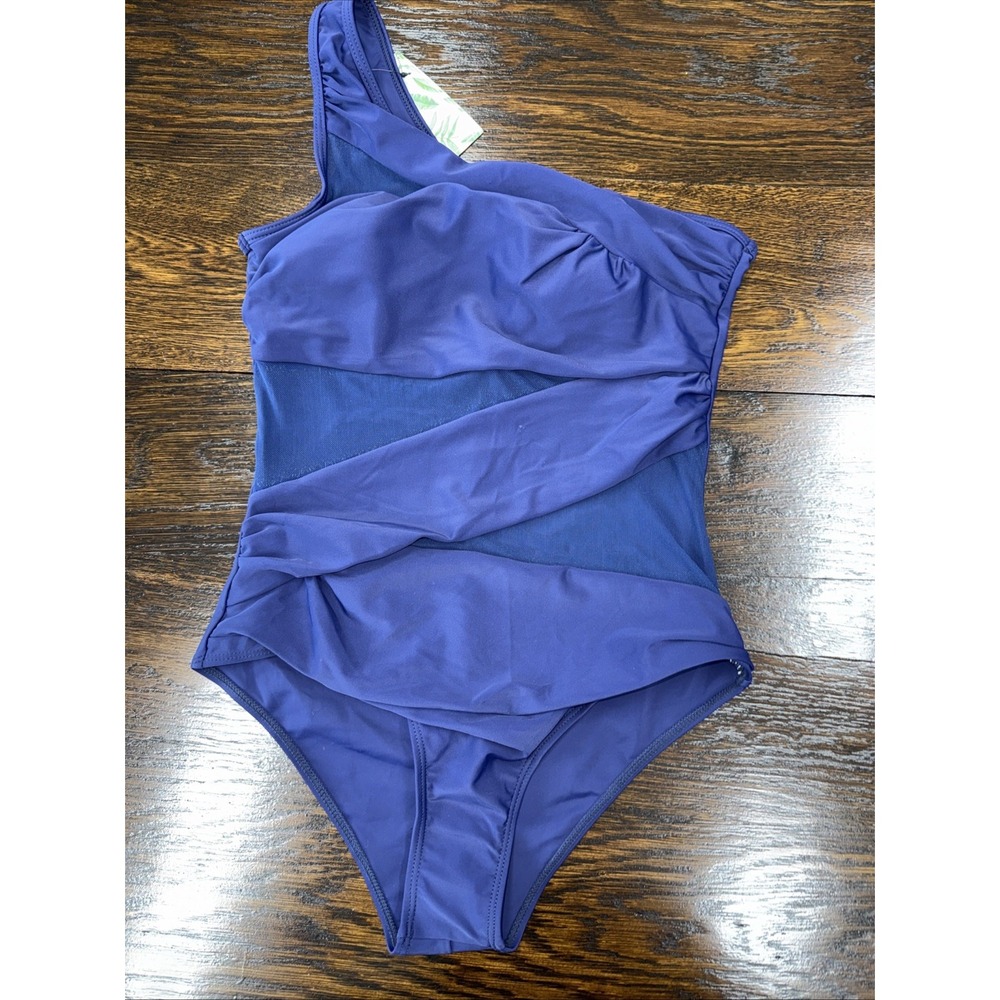 Women's Piece Swimsuits Shoulder Tummy Control Swimwear Bathing Suit M NWT
